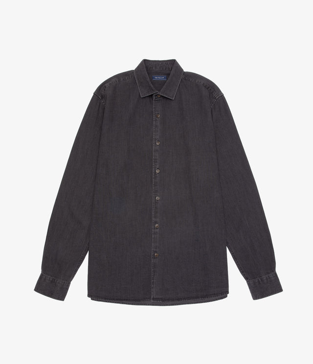 Camisa Hombre Denim Manga Larga Colt Negro