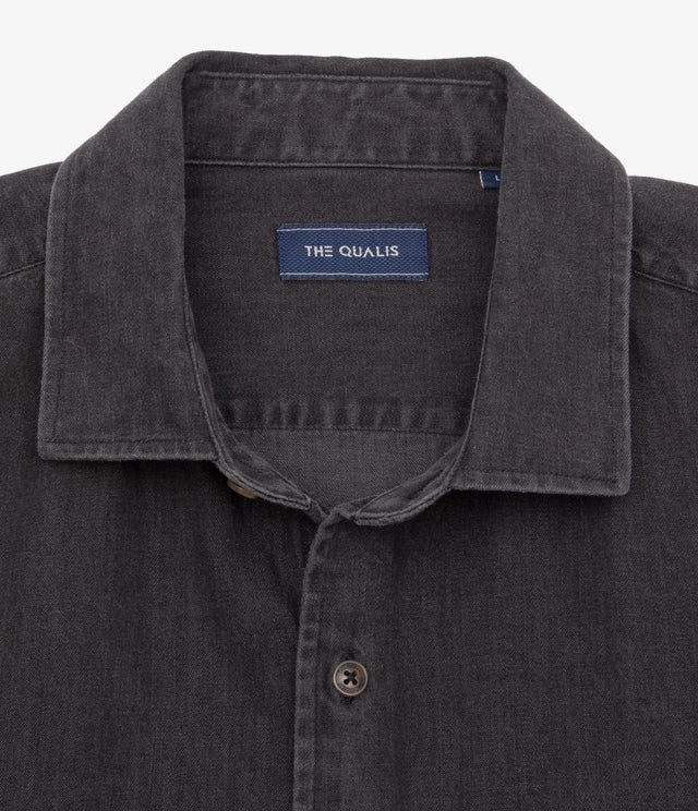 Camisa Hombre Denim Manga Larga Colt Negro