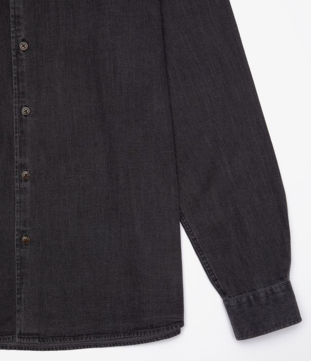 Camisa Hombre Denim Manga Larga Colt Negro