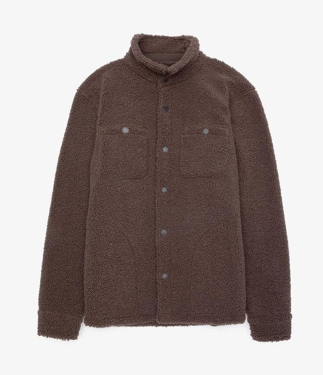 Chaqueta Hombre Sherpa Café
