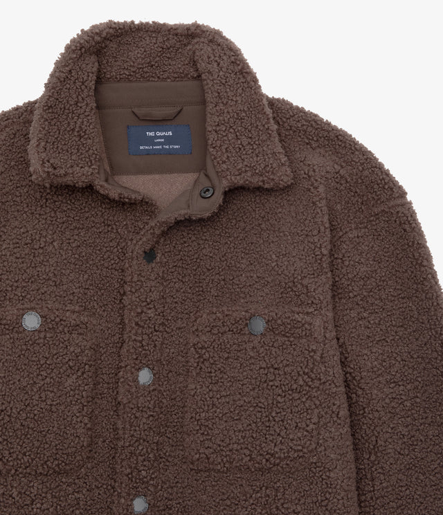 Chaqueta Hombre Sherpa Café