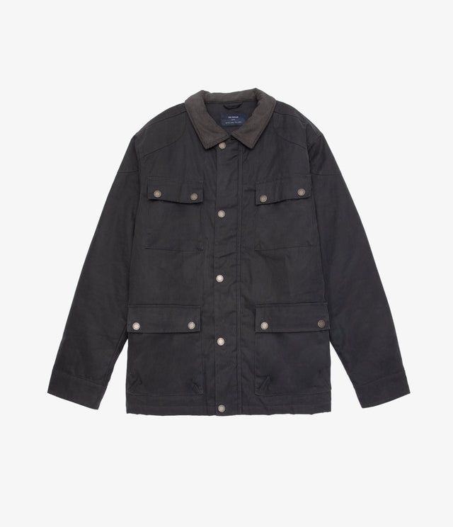 Chaqueta Hombre Wax Theo Negro