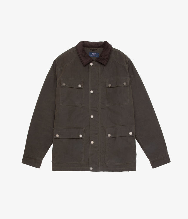Chaqueta Hombre Wax Theo Verde