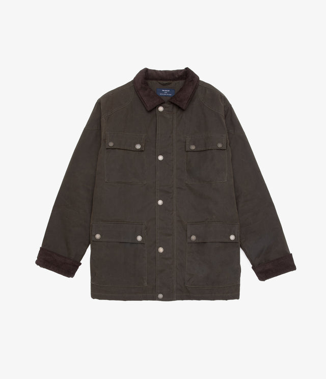 Chaqueta Hombre Wax Theo Verde