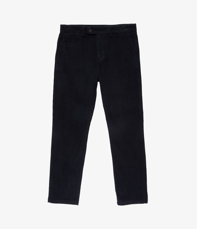 Pantalón Hombre 100% Algodón Cotelé Azul Marino
