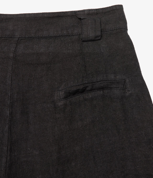 Bermuda Mujer 100% Lino Capella Negro