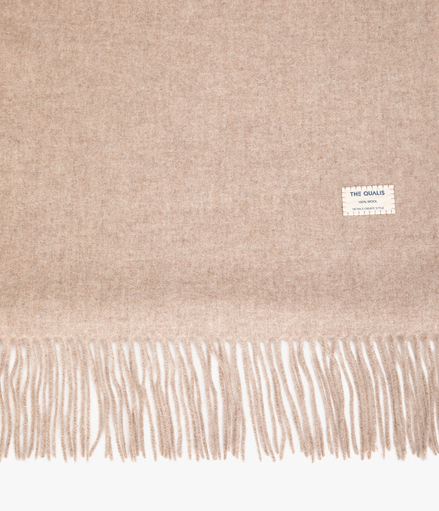 Bufanda Mujer 100% Lana Beige