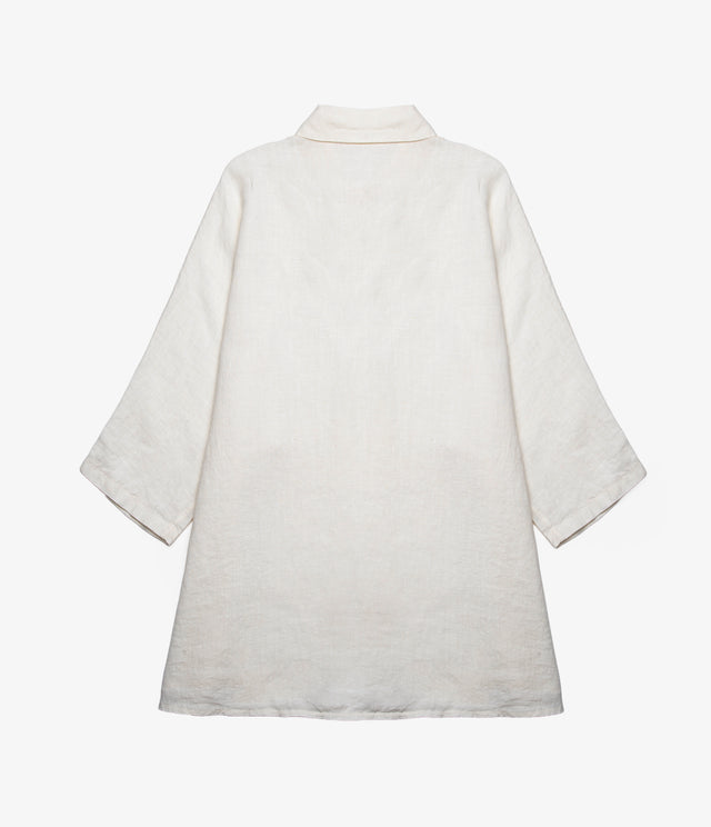 Blusa Mujer 100% Lino Taormina Blanca