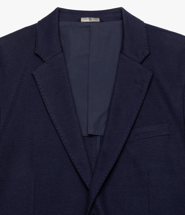 Blazer Hombre Algodón Azul Oscuro