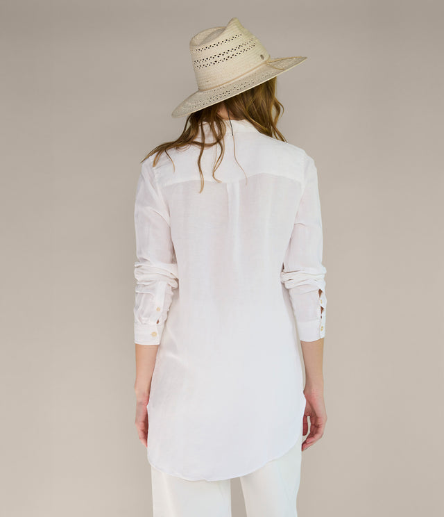 Blusa Mujer Lino Daria Blanco