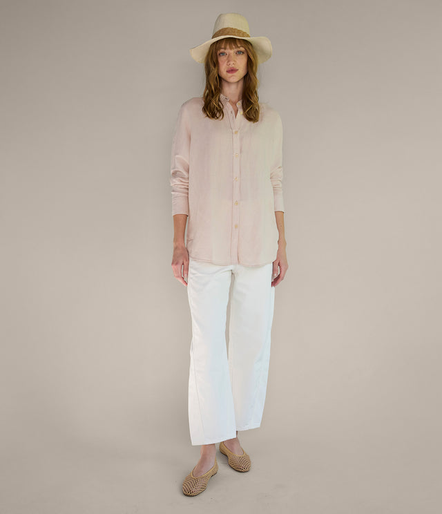 Blusa Mujer Lino Viscosa Ambar Crema