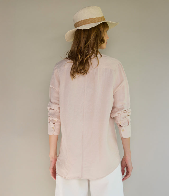 Blusa Mujer Lino Viscosa Ambar Crema