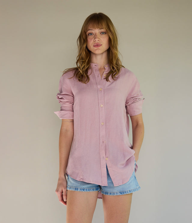 Blusa Mujer Lino Viscosa Ambar Rosado