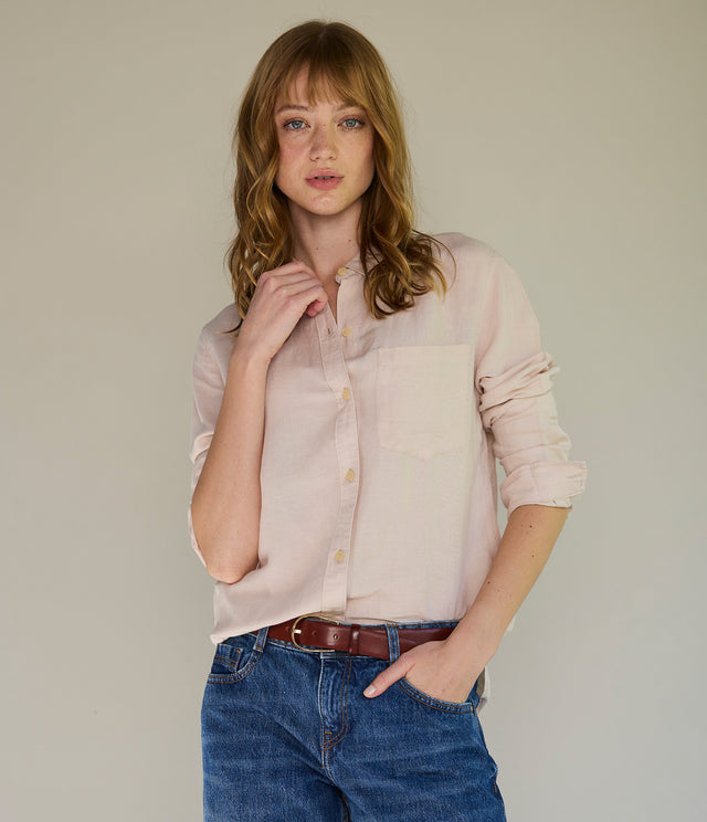 Blusa Mujer Lino Daria Crema