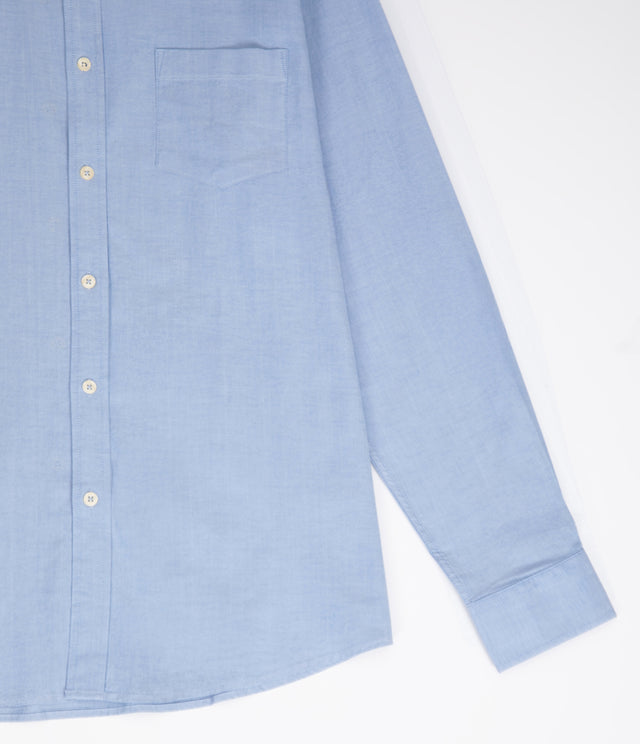 Camisa Hombre Oxford Manga Larga Ellies Azul