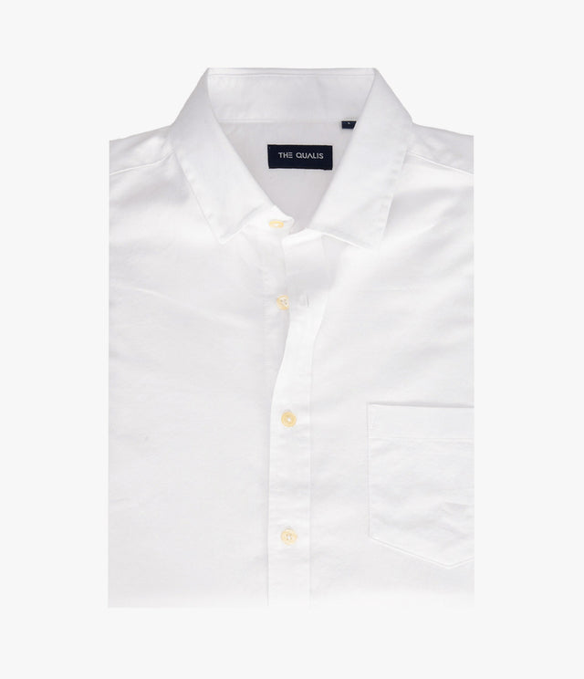 Camisa Hombre Oxford Manga Larga Ellies Blanco
