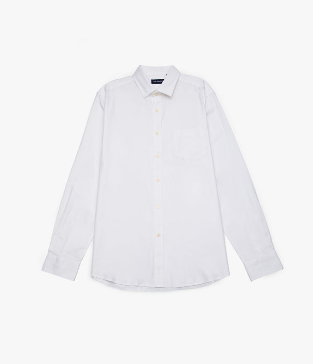 Camisa Hombre Oxford Manga Larga Ellies Blanco