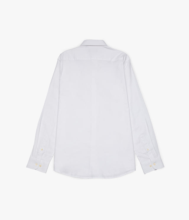 Camisa Hombre Oxford Manga Larga Ellies Blanco