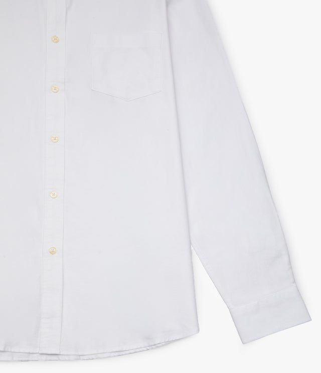 Camisa Hombre Oxford Manga Larga Ellies Blanco