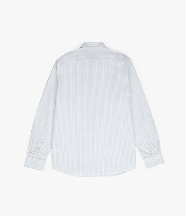 Camisa Hombre Oxford Manga Larga Ellies Rayada Verde