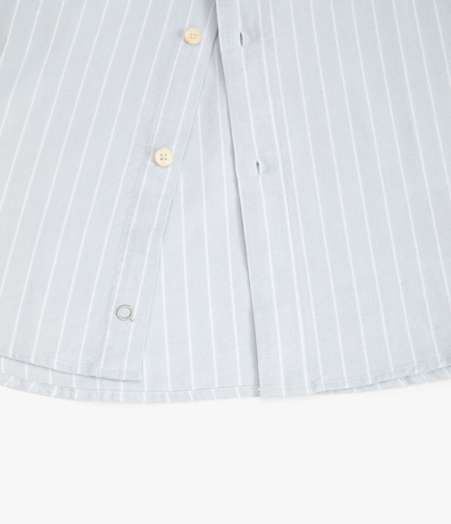 Camisa Hombre Oxford Manga Larga Ellies Rayada Verde