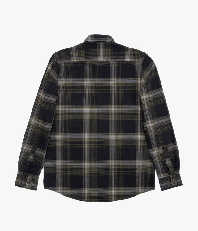 Camisa Hombre Algodón Franela Logan Cuadros Verde