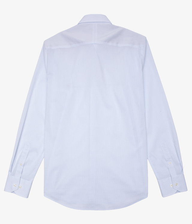 Camisa Hombre Performance Botton Down Cuadros Celeste