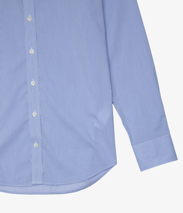 Camisa Hombre Performance botton down Rayas Azul