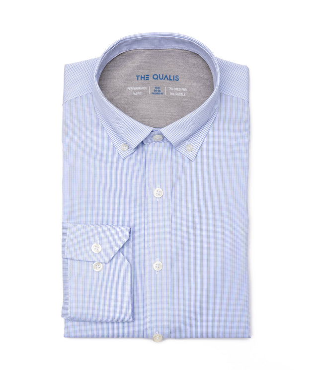 Camisa Hombre Performance Botton Down Cuadritos