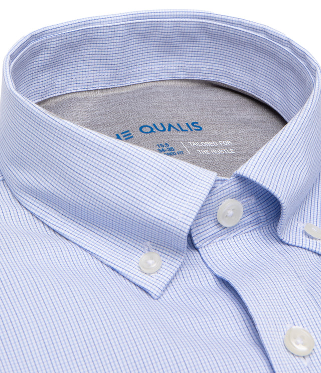 Camisa Hombre Performance Botton Down Cuadritos