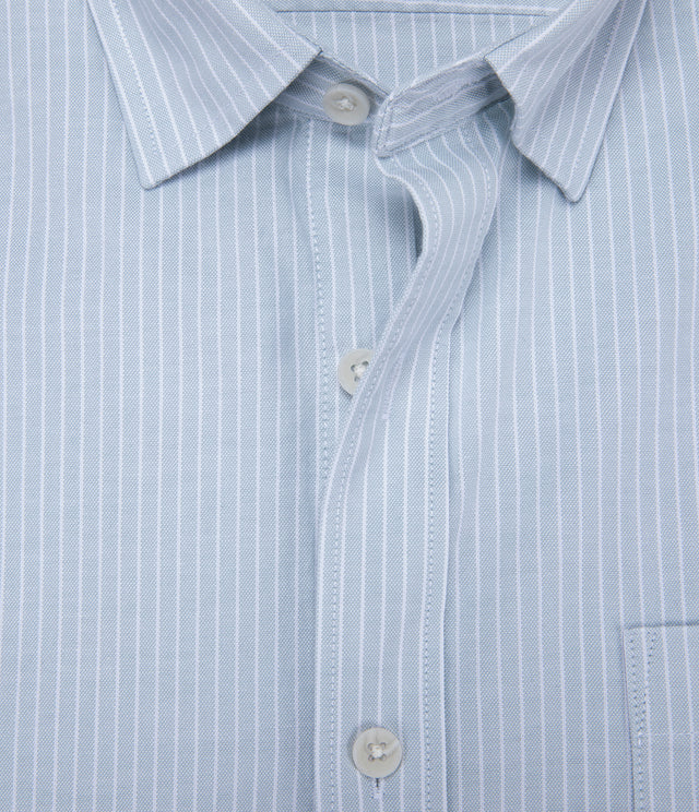 Camisa Hombre Oxford Regent M/Larga Rayas Verde