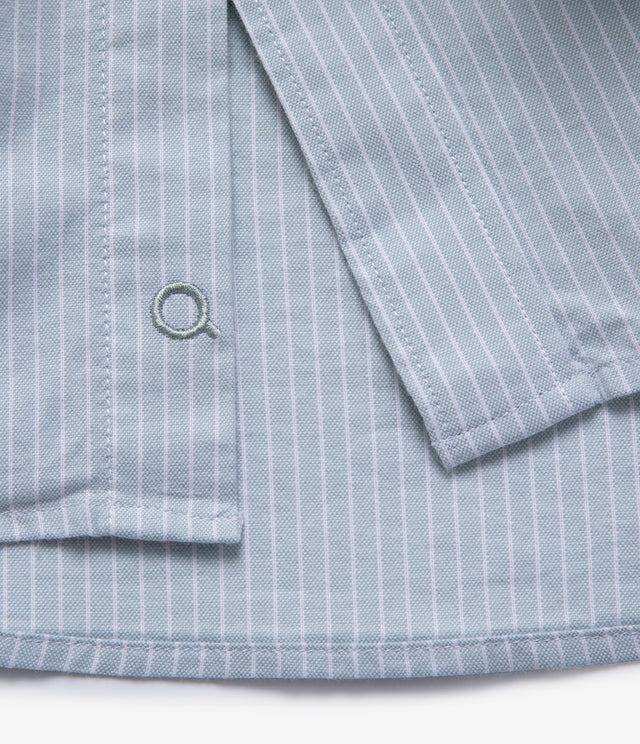 Camisa Hombre Oxford Regent M/Larga Rayas Verde