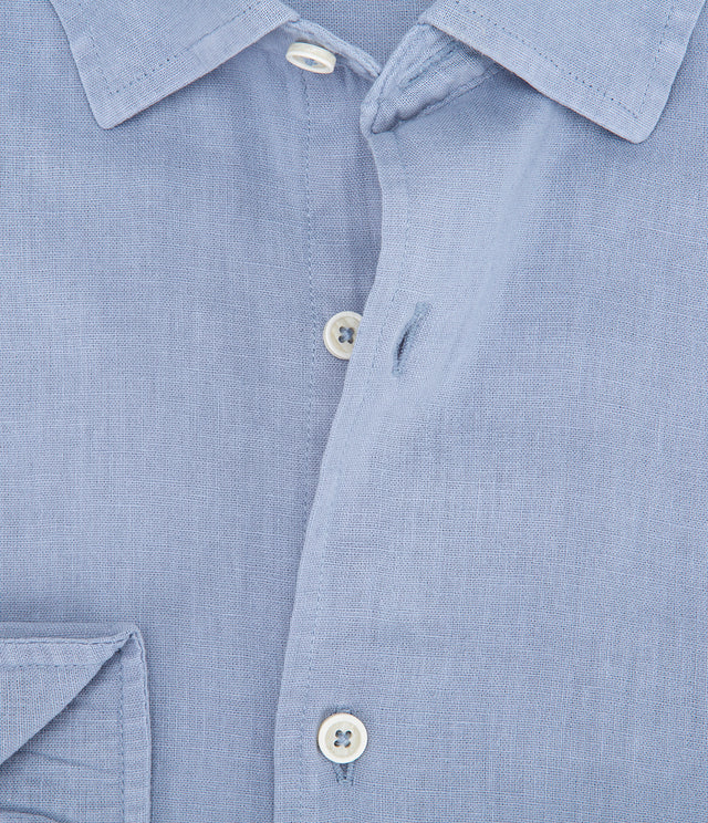 Camisa Hombre Tom M/Larga Celeste