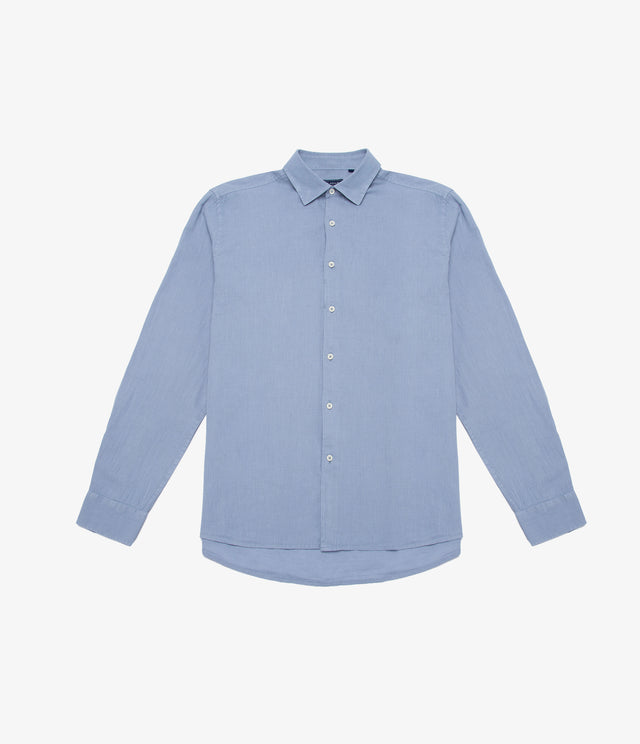 Camisa Hombre Tom M/Larga Celeste