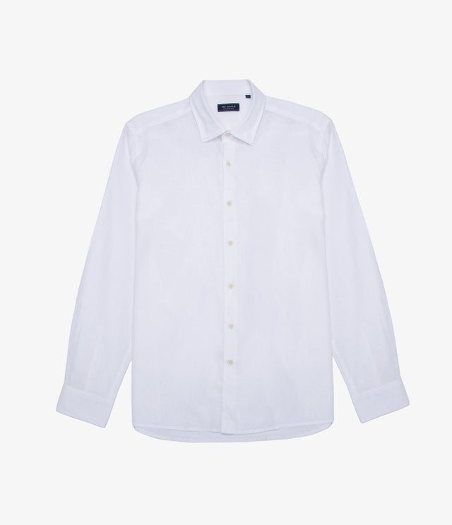 Camisa Hombre Tom M/Larga Blanco