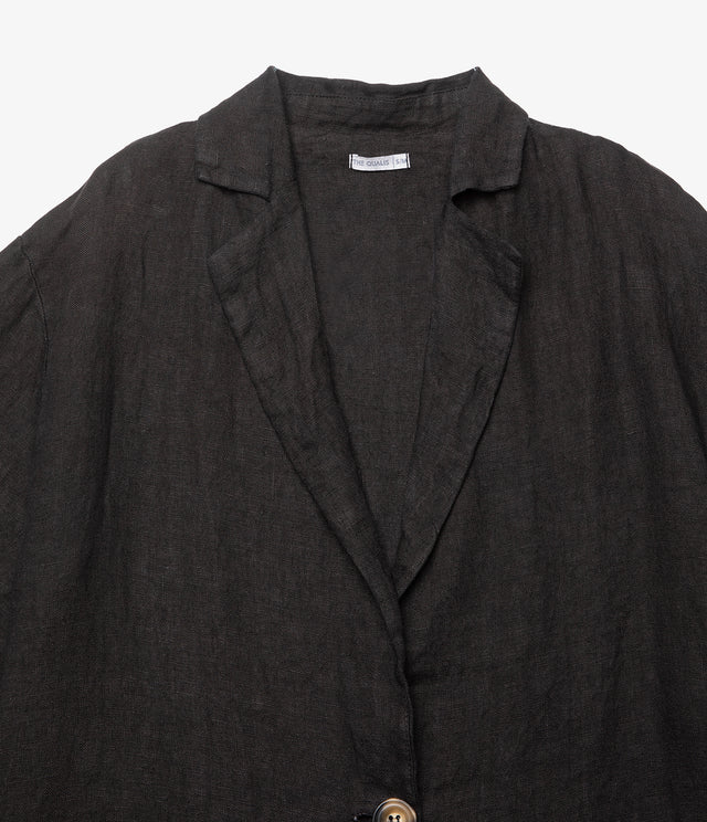 Camisa Mujer 100% Lino Capella Negro