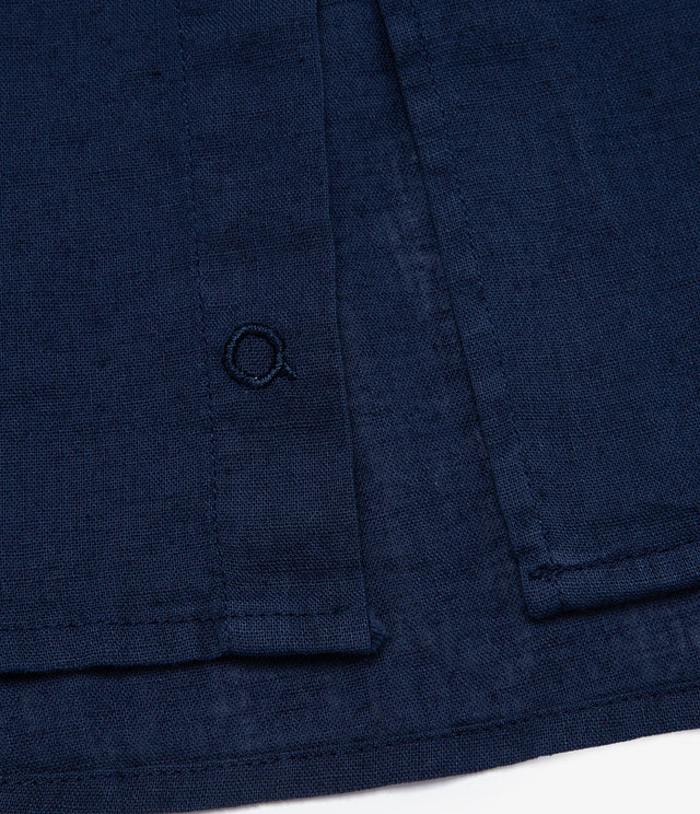 Camisa Hombre Tom M/Corta Azul Oscuro