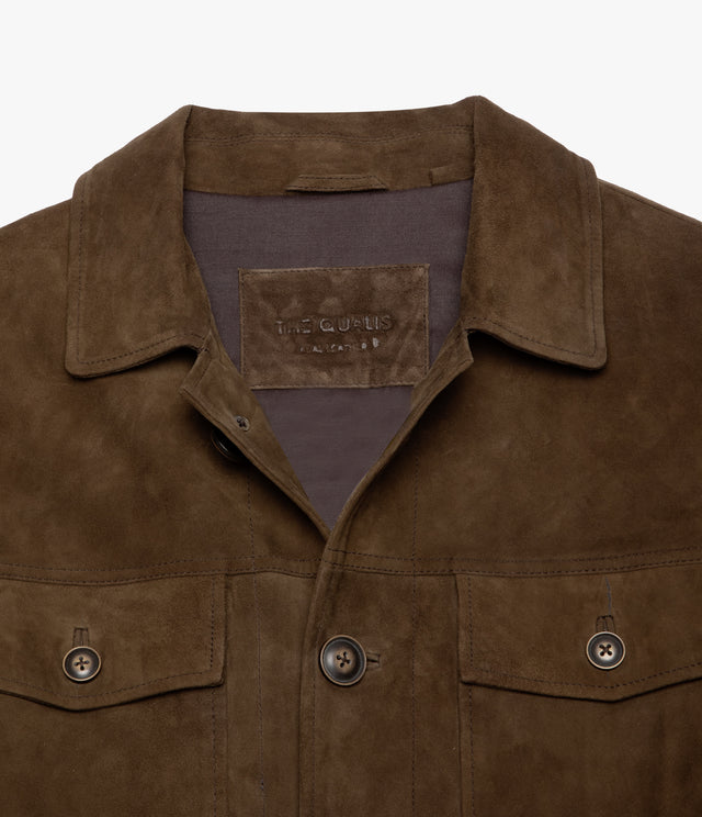 Chaqueta Hombre 100% Cuero Gamuza Jack Camel