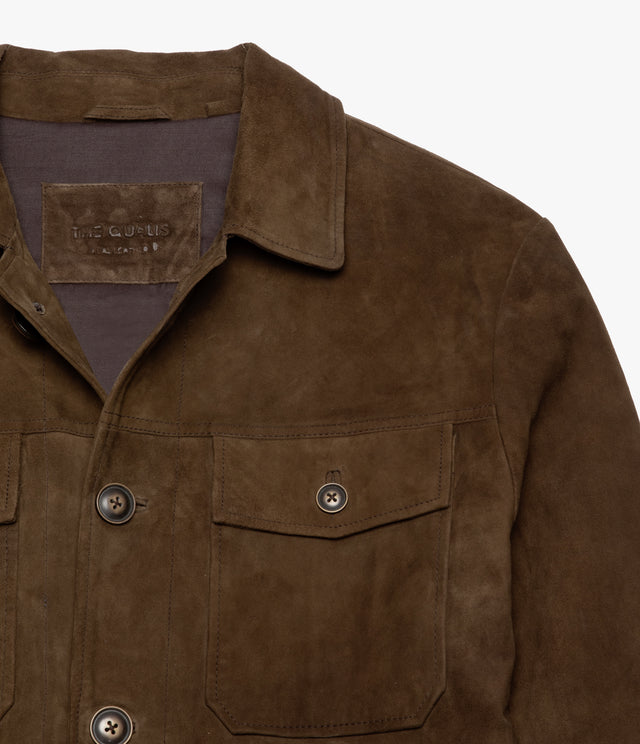 Chaqueta Hombre 100% Cuero Gamuza Jack Camel