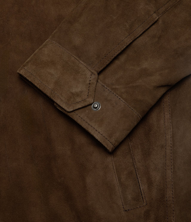 Chaqueta Hombre 100% Cuero Gamuza Jack Camel