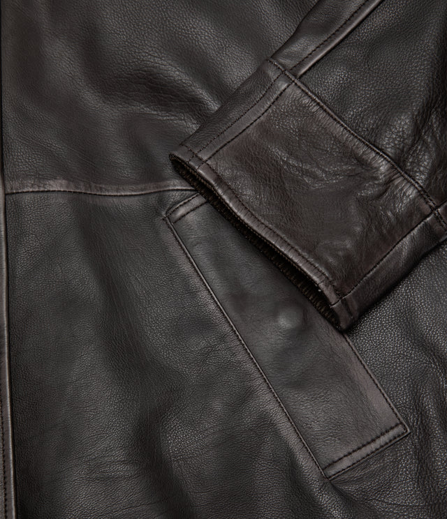 Chaqueta Mujer 100% Cuero Vintage Café