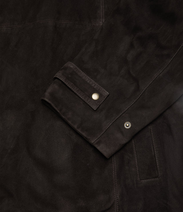 Chaqueta Mujer 100% Cuero Oversize Café