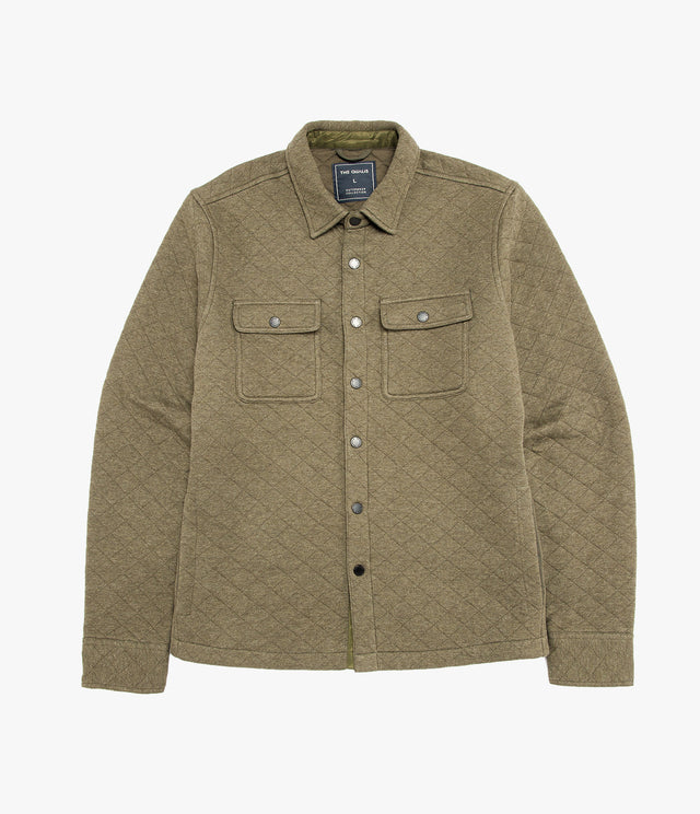 Chaqueta Hombre Quilted Shirt Verde