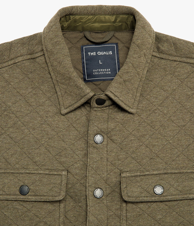 Chaqueta Hombre Quilted Shirt Verde