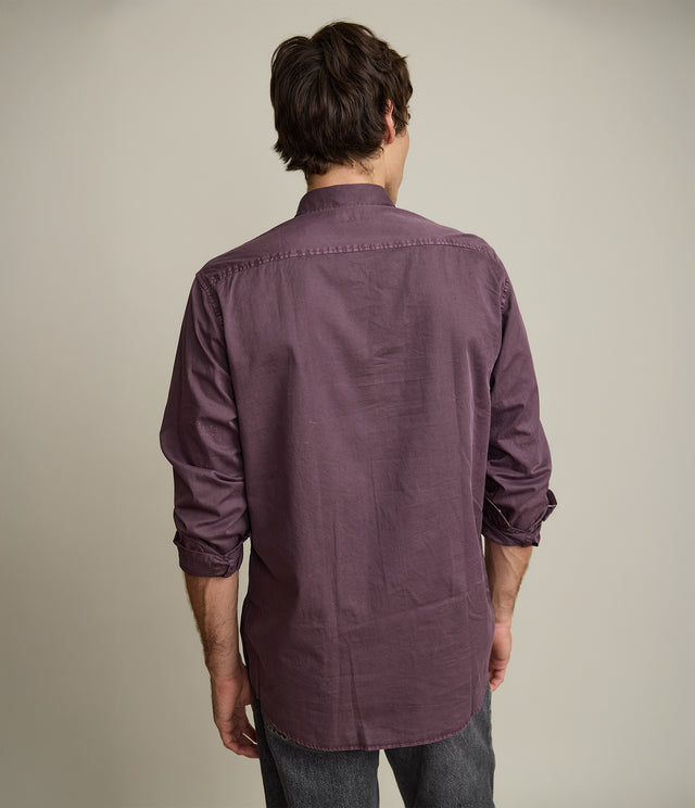 Camisa Hombre 100% algodón Afro burdeo