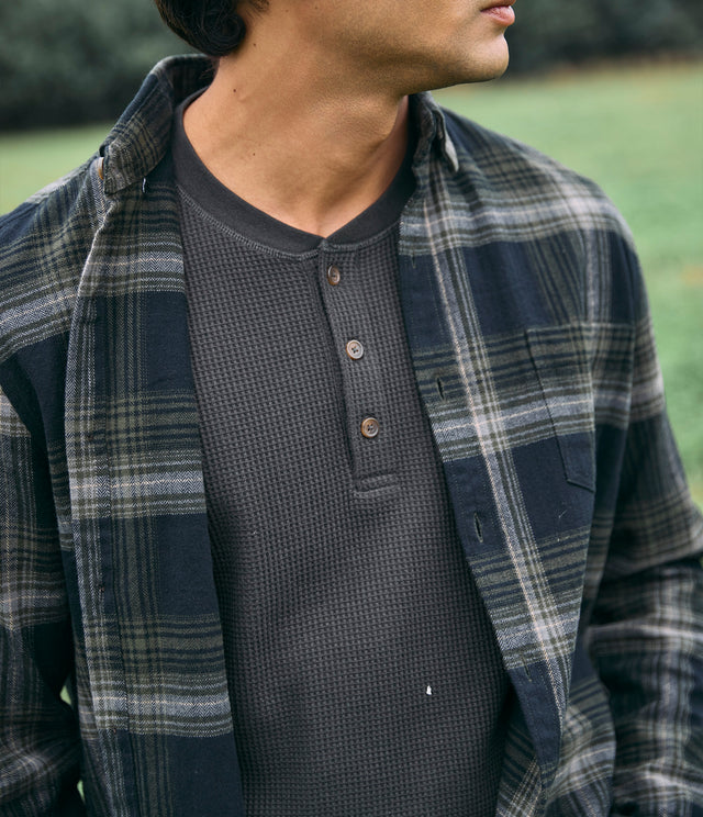 Camisa Hombre Algodón Franela Logan Cuadros Verde