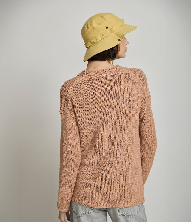 Cardigan Mujer Cinta Terracota