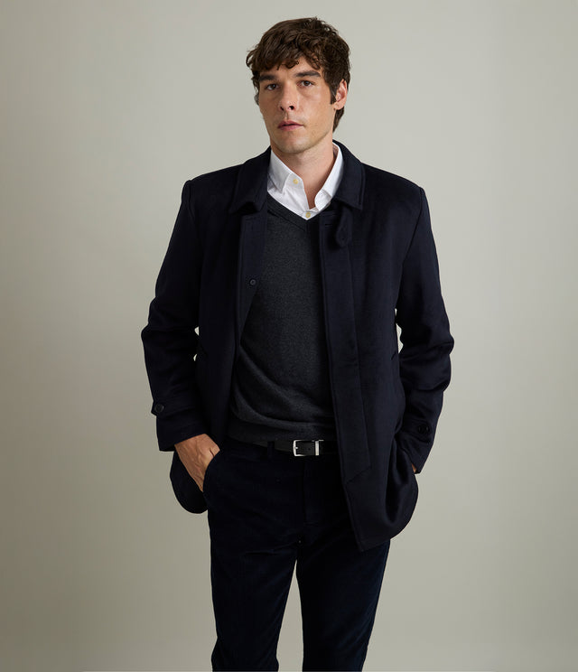 Chaqueta Hombre Lana Bonie Azul Marino