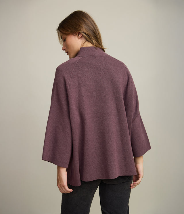 Chaqueta Mujer 100% Algodón Otavia Morado Melage