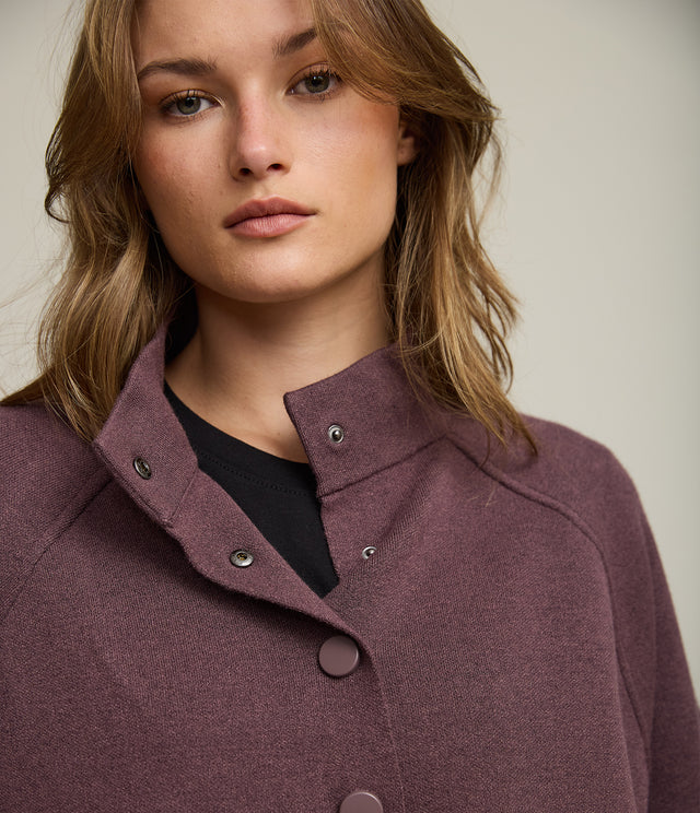 Chaqueta Mujer 100% Algodón Otavia Morado Melage